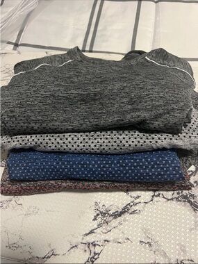 Men's Short Sleeve Performance Tee - Bundle of 4 /100% Polyester